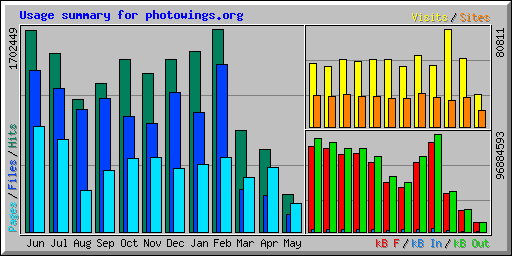 Usage summary for photowings.org