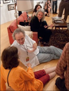 A chance to share moments with top photographers. Michael “Nick” Nichols pictured here with Sylvia Plachy. Courtesy, © Susan Katz 2009