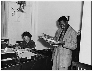 Gordon Parks, FSA/OWI (Farm Securities Administration/Office of War Information) photographer circa 1943. Library of Congress Prints and Photographs Division, unknown photographer