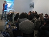 Andrea Bruce speaks in front of students at her evening presentation at Foundry in Argentina. Courtesy, © Suzie Katz 2011