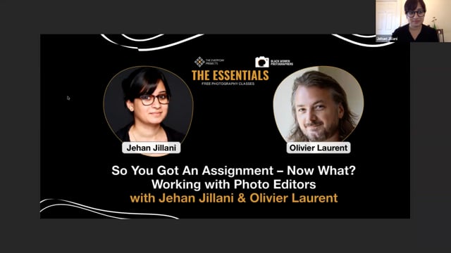 “So You Got An Assignment – Now What? Working with Photo Editors” with Jehan Jillani and Olivier Laurent