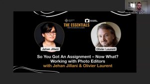 “So You Got An Assignment – Now What? Working with Photo Editors” with Jehan Jillani and Olivier Laurent