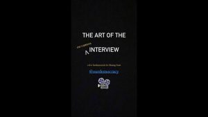 Filming an Interview