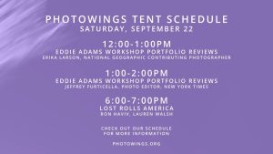 Tent Schedule 9:22